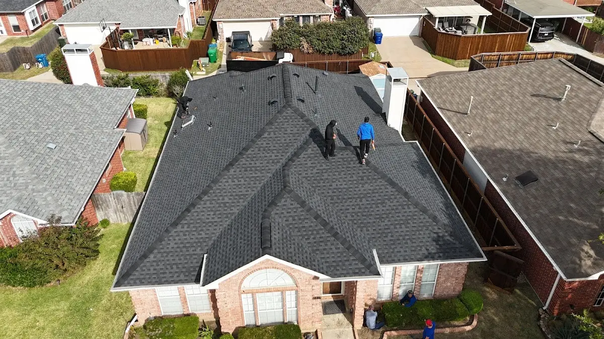 Slate & Tile Roof Repair work in progress on a Oakville property